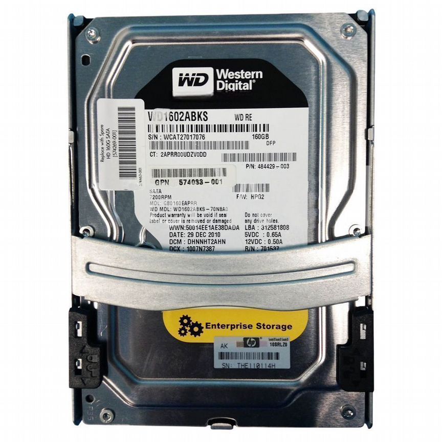[574269-001] Жесткий Диск Hp 160gb Sata2 3,5" Hdd 574269-001