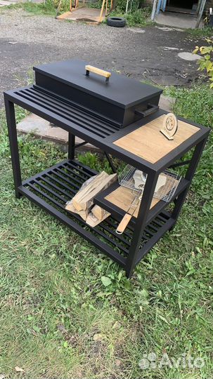Мангал + печка под казан + гриль