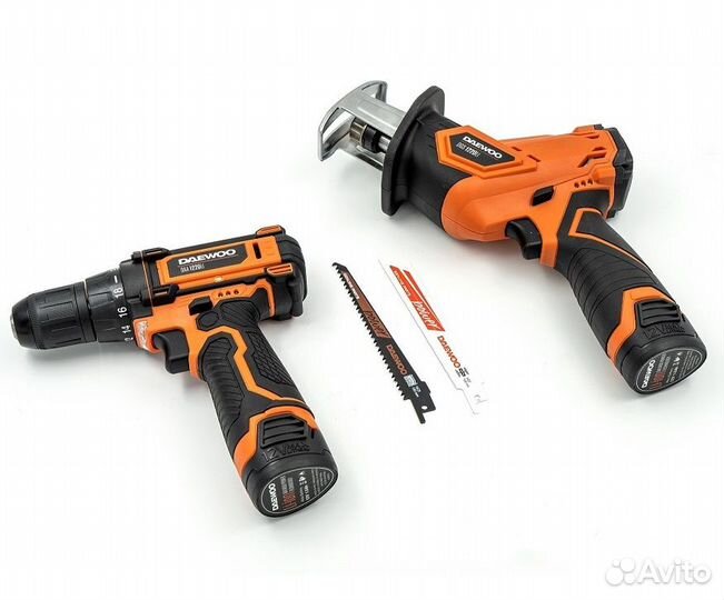Набор аккумуляторный (шуруповерт + сабельная пила)