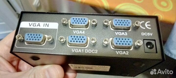 Сплиттер VGA на 4 порта новый