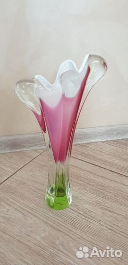 Ваза цветное стекло СССР