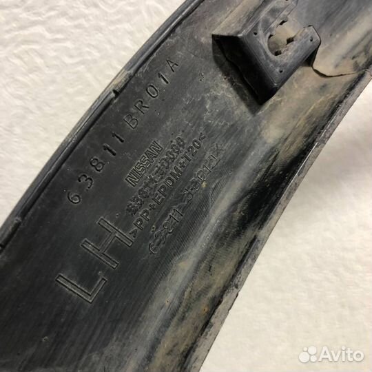 Молдинг арки крыла Nissan Qashqai/Dualis 06-14