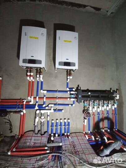 Монтаж теплых полов и отопления в частном доме