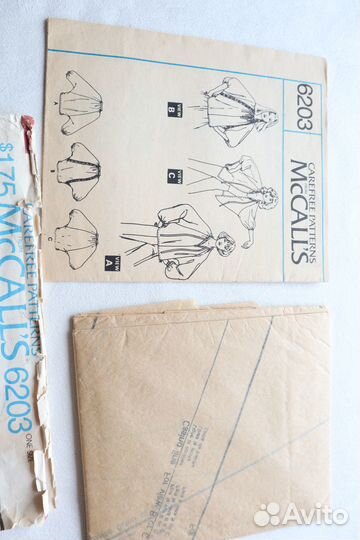 Винтажная выкройка блузки