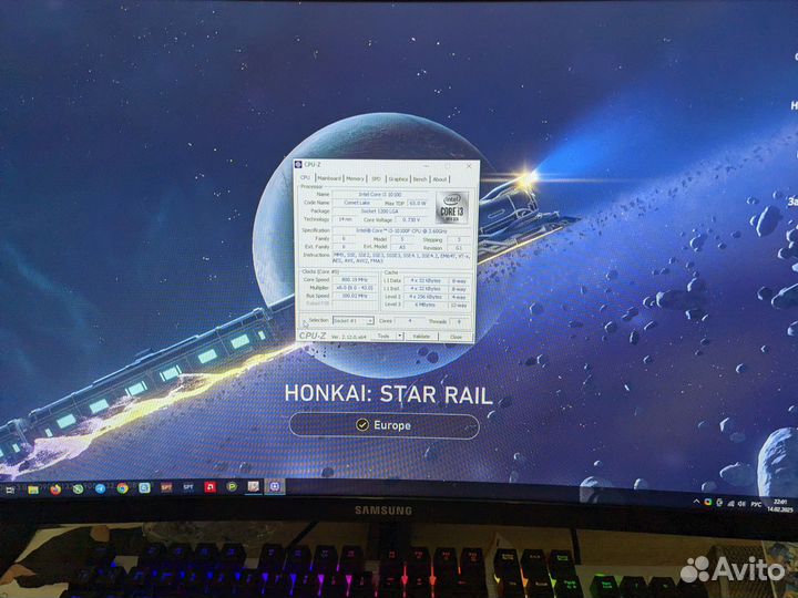 Процессор intel core i3 10100f