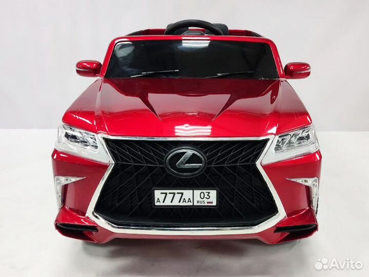 Б/у детский электромобиль lexus LX-570, красный