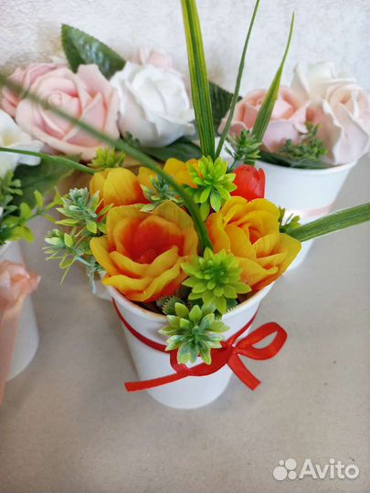 Мыло ручной работы букеты