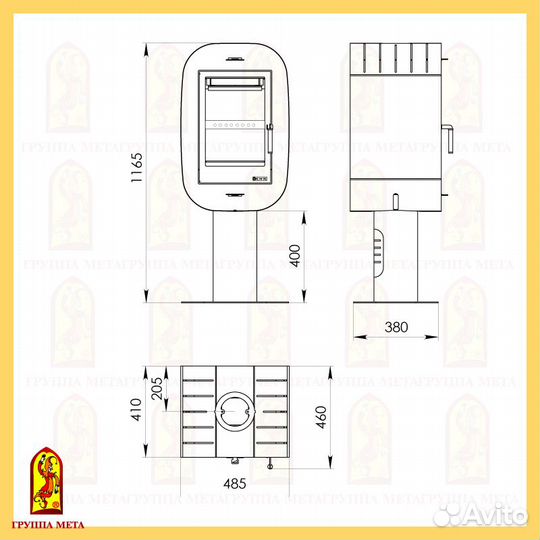 Печь-камин Мета Луара