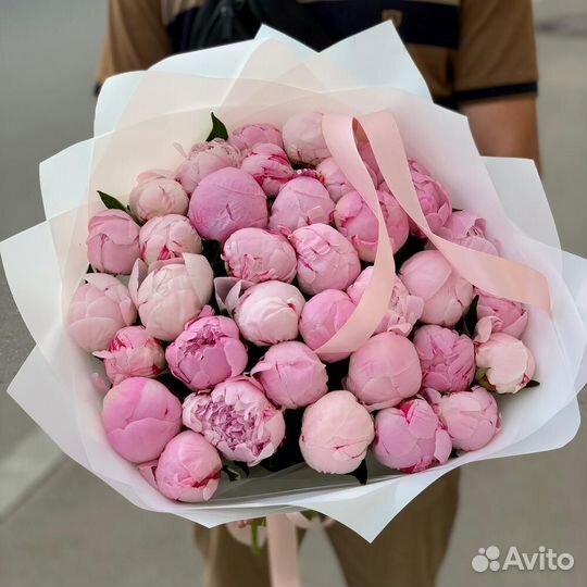 Доставка по мск, Цветы, Букеты, Пионы