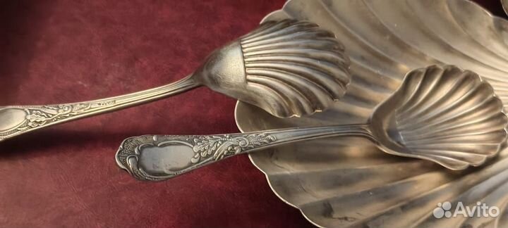 Икорница, кокильница, мельхиор СССР