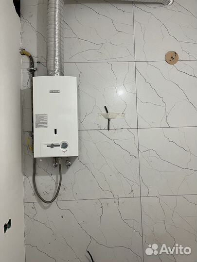 Газовая колонка bosch (с установкой под ключ)