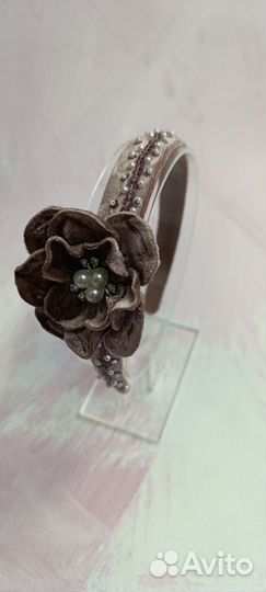 Ободок из бархата