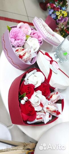 Букет сердце с Рафаэлло