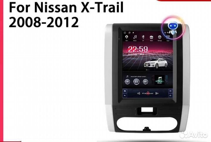 Магнитола Nissan Xtrail tesla style Android