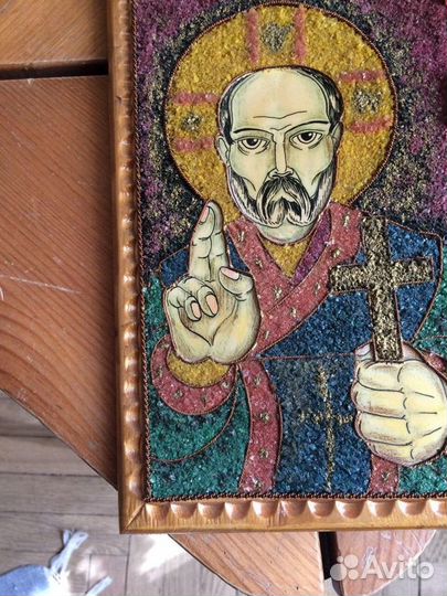 Николай. Мозаичная икона 