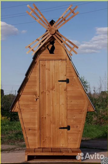 Дачный туалет деревянный ELE1005