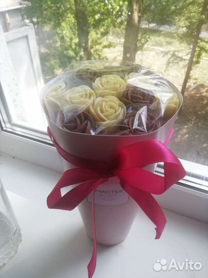 Шоколадные розы, пионы