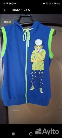 Спортивная кофта жилетка (2) р 146 см