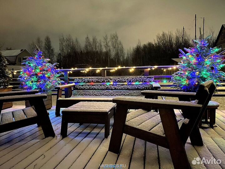 Комплект садовой мебели из дерева