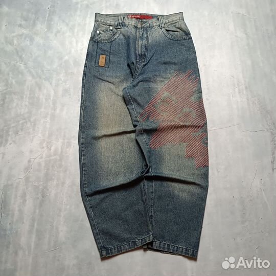 Джинсы ecko рэп дико широкие винтажные fubu kani