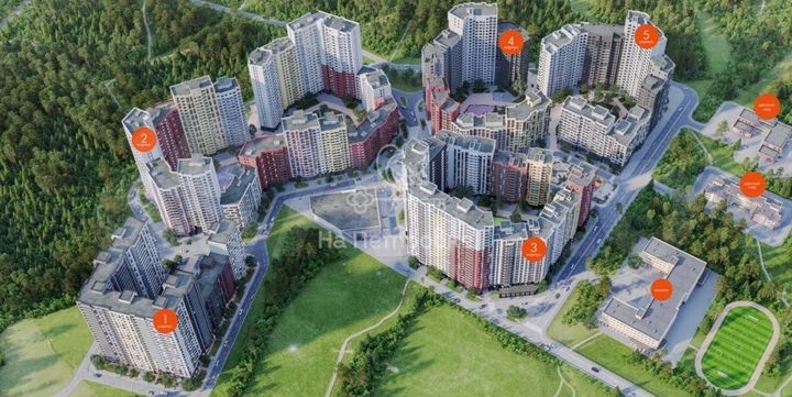 2-к. квартира, 52,4 м², 16/18 эт.