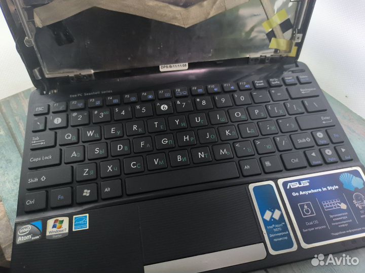 Нетбук Asus 1011PX-BLK158S на запчасти