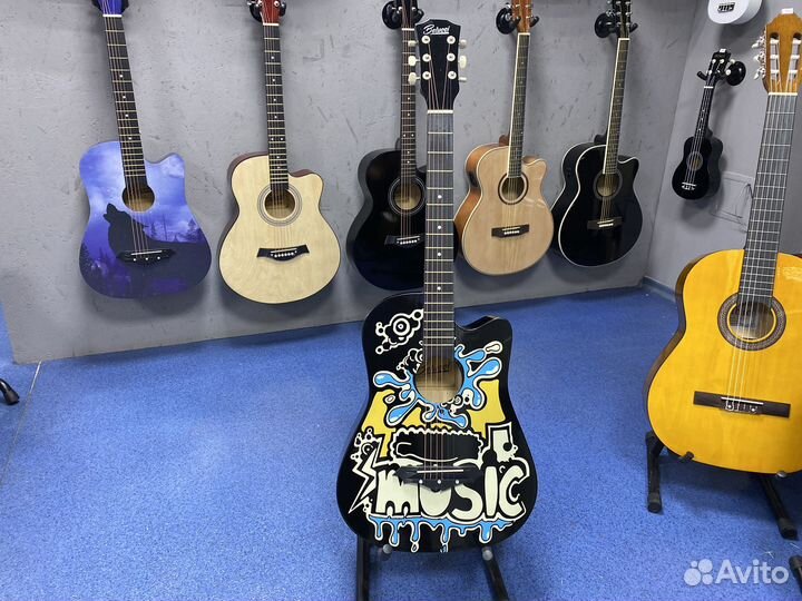 Акустическая гитара (music) новая