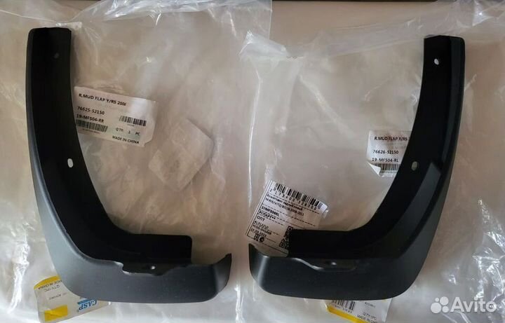 Комплект задних брызговиков на Toyota