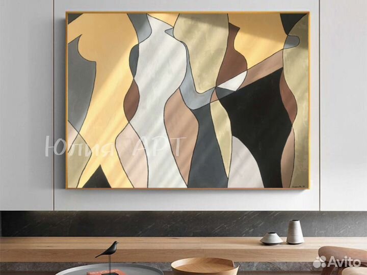 Картина современная Абстракция на холсте большая
