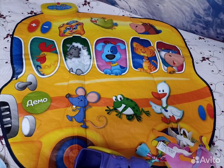 Коврик музыкальный, водный+ игрушки