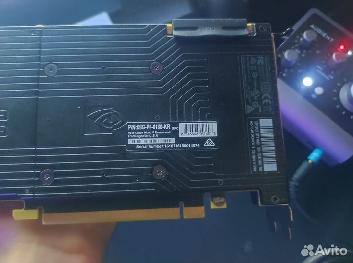 Видеокарта nvidia GeForce GTX 1080 FE 8gb