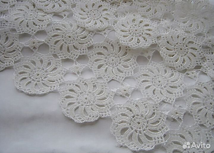 Салфетка, вязка крючком, винтаж из Европы