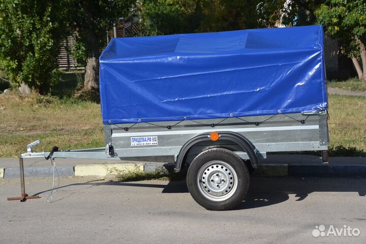 Прицеп легковой Вепрь Цинк 2.0х1.3 тент 700 мм