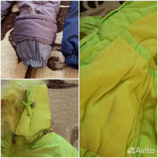 Комбинезон на лямках, куртка 98-104р