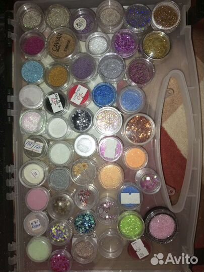 Блестки для дизайна ногтей