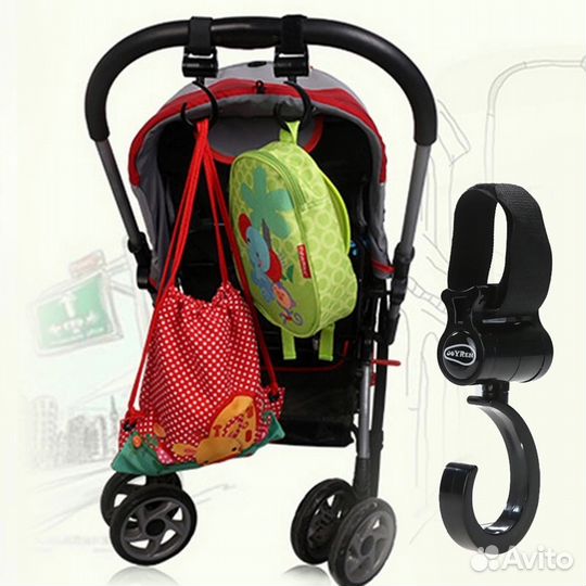 Крючки для коляски универсальные