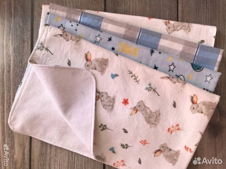 Пеленки новые двухсторонние непромокаемые
