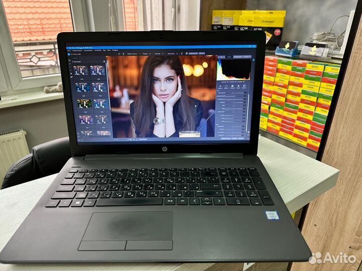 Быстрый ноутбук HP intel 8gb ssd 256gb