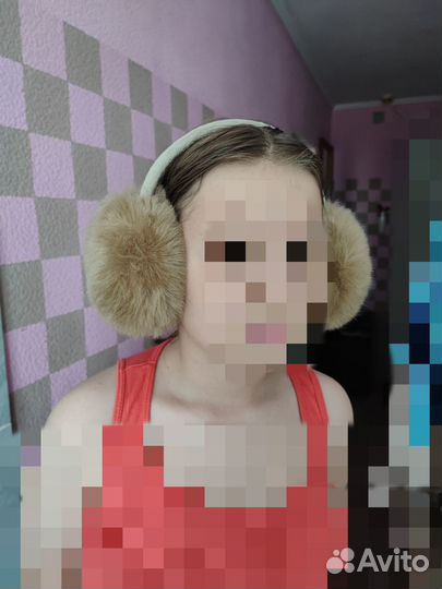 Меховые наушники, новые