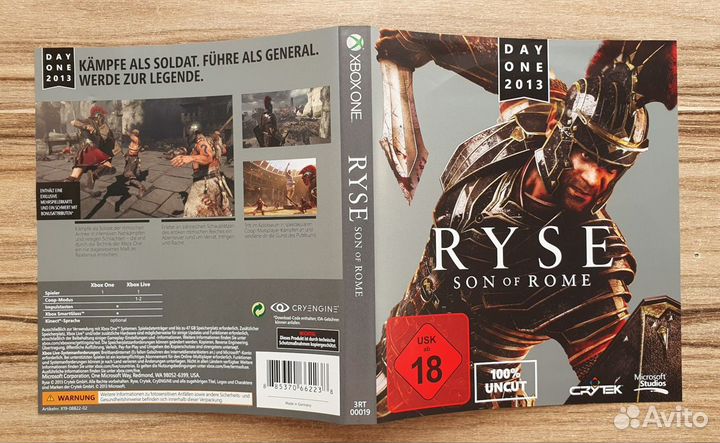 Xbox one Ryse Son of Rome (Полн. на Рус. яз)