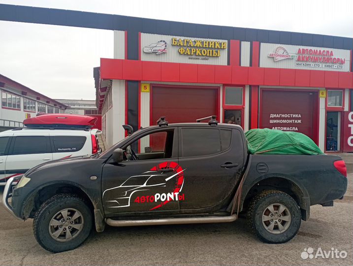 Багажник на крышу Mitsubishi L200 поперечины крыло