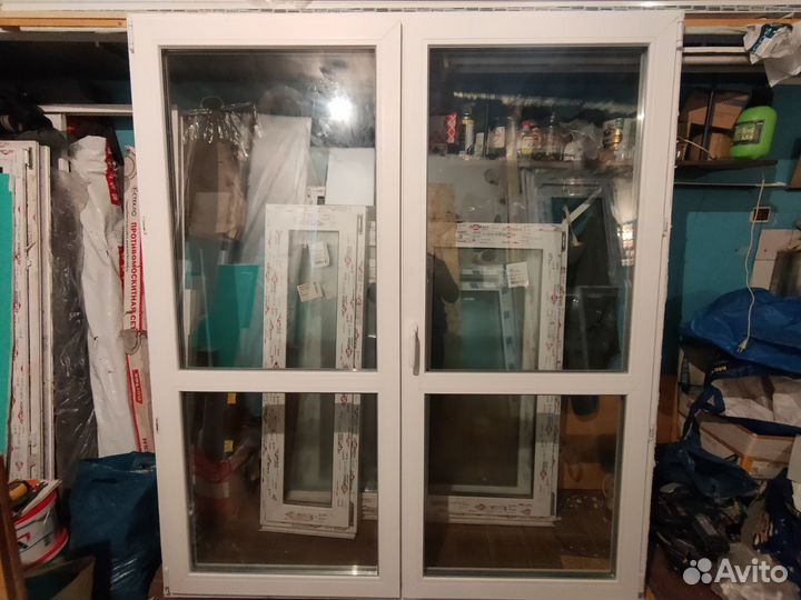 Распашные двери пвх (ш) 1760(в) 2030