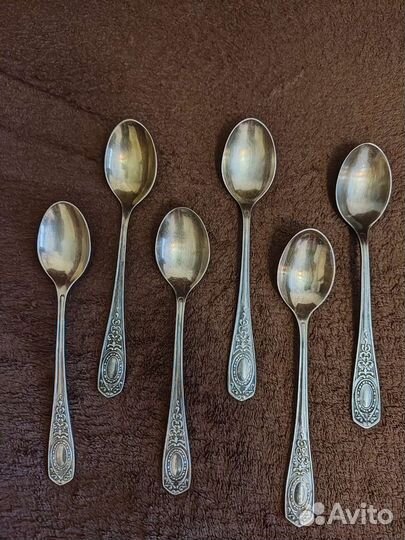 Чайные ложки с серебряным напылением СССР