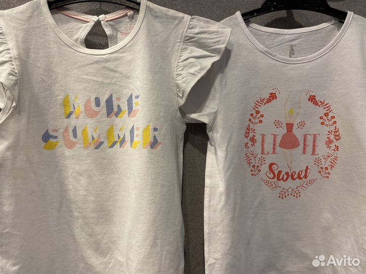 Футболки 2 шт 110/116 новые
