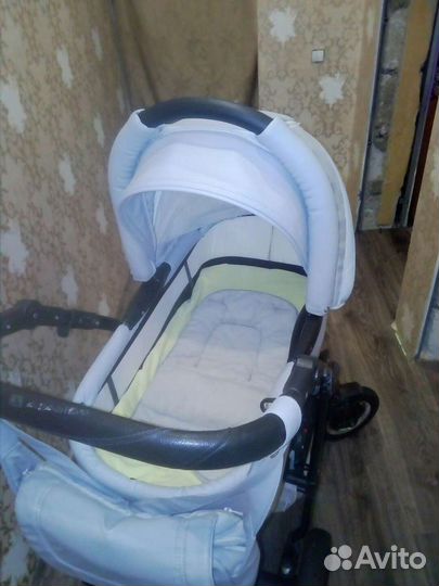 Коляска 2 в 1 эко кожа