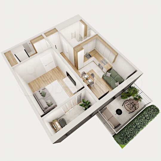 1-к. квартира, 43,8 м², 1/12 эт.