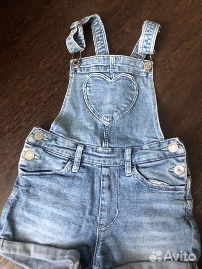 Джинсовый комбинезон для девочки 116