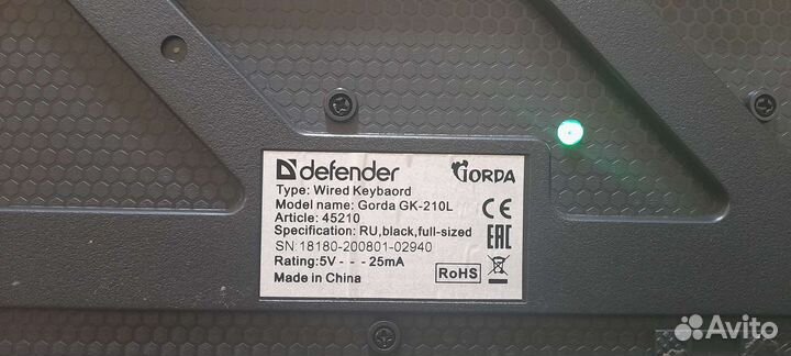 Игровая клавиатура Gorda