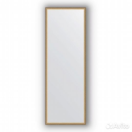 Зеркало Evoform Definite 138х48 Витая латунь