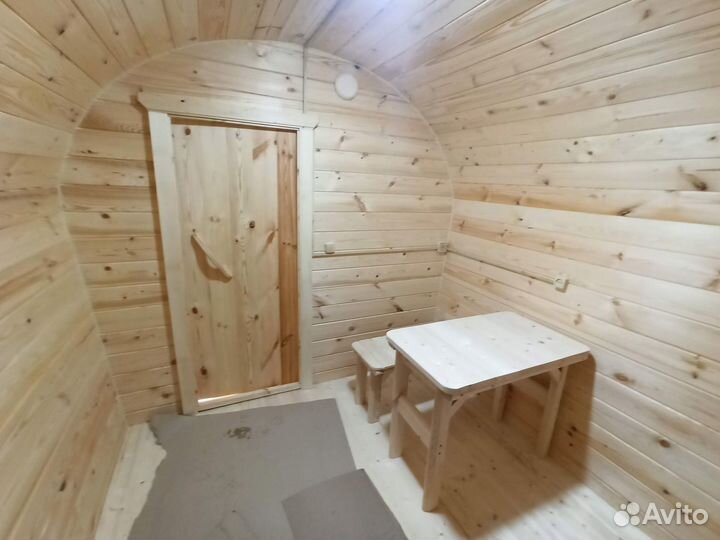 Баня бочка 4 м под ключ. Производство в Екб